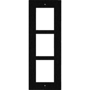 2N IP Verso Series, 3 Modules Intercom Frame, Flush Mount, Black