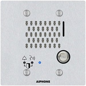 Aiphone IX-SS-2G SIP Compatible Flush Mounted IP Door Station, 2-Gang, Vandal Resistant, Stainless Steel Cover