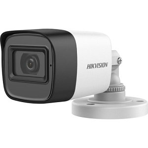 Hikvision DS-2CE16D0T-ITFS Value Series 2MP HDoC Mini IR Bullet Camera, 2.8mm Fixed Lens, White