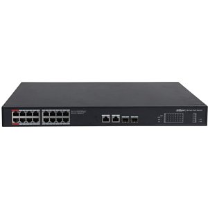 Dahua PFS3220-16GT-240 All-Giga , 18-Port Unmanaged 2-Layer PoE Switch, 16 Ч RJ45 10-100-1000M, 240W