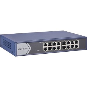 Hikvision DS-3E1516-EI Smart Manged Series 16-Port Managed Network Switch, 16 Ч 1 Gbps RJ45, 12W