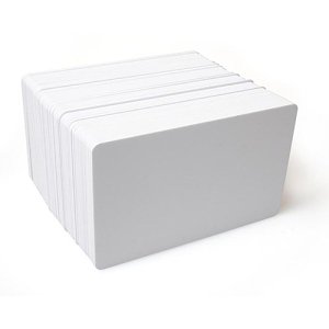Payne C-A7-WH Blank White Plastic Cards, 100-pack