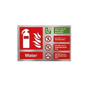 Bull C1237D Extinguisher S-S Water Sign 150x100