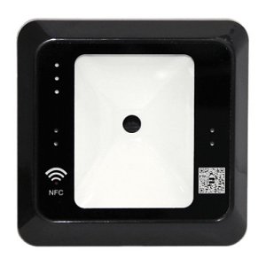 Vanderbilt QR500-B Access Control QR Reader, Surface and Flush Mount, Supports ACT365 and ACTPro, Black