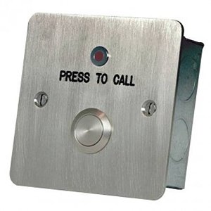 Hoyles S1705S Call Button with Re-Assurance LED, Stainless Steel