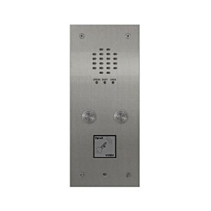 Videx VR120/136-2 2-Button VR120 Panel with 136 Amplifier, Flush Mount