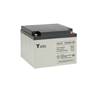 Yuasa Y24-12I Yucel Y Series, 12V 24Ah Valve Regulated Lead Acid Battery, 20-Hr Rate Capacity, General Purpose