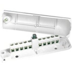 Elmdene EN3-JB10 Junction Box, 8 Terminals and Micro Switch, L93xW25xD26, Brown