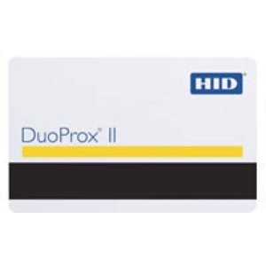 HID 1336NGGNN DuoProx II 1336 Printable Prox Card with Magnetic Stripe, Non-Programmed, Glossy Front and Back, No Numbers, No Slot