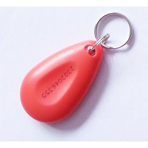 Videx PBXR-1E-MS50 ABS Keyfob MiFare Format 1k Memory, Red