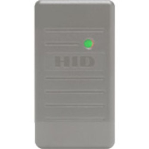 HID 6005BGB01 ProxPoint Plus Proximity Reader with Wiegand Output, Pigtail, Beep Off, LED Normally Red, Reader Flashes Green on Tag Read, Classic Charcoal Gray