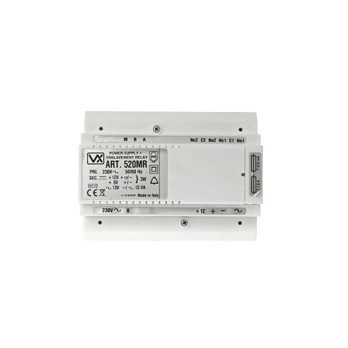 Videx 520MR 13.8V AC 1A, 12V DC Power Supply Unit and Relay