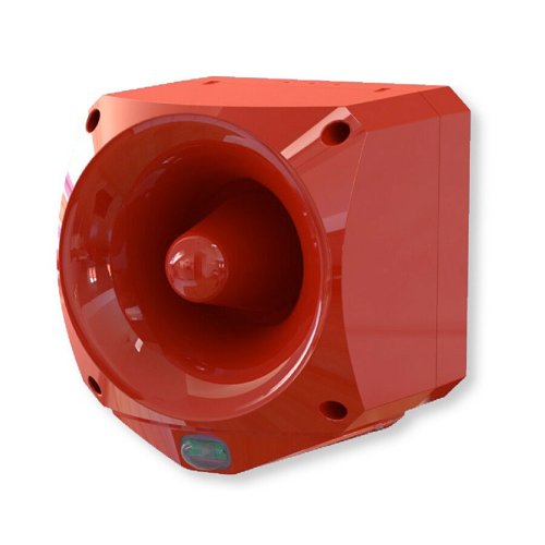 Klaxon ENC-6001 Nexus Pulse 105db Sounder Beacon 17-60V DC 85mA, IP66, Red Body and White Flash