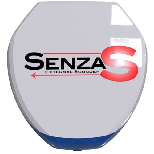 CQR BCSENZ-S-COV Senza S Series Sounder Cover, Outdoor Use, Blue Lens and White Body