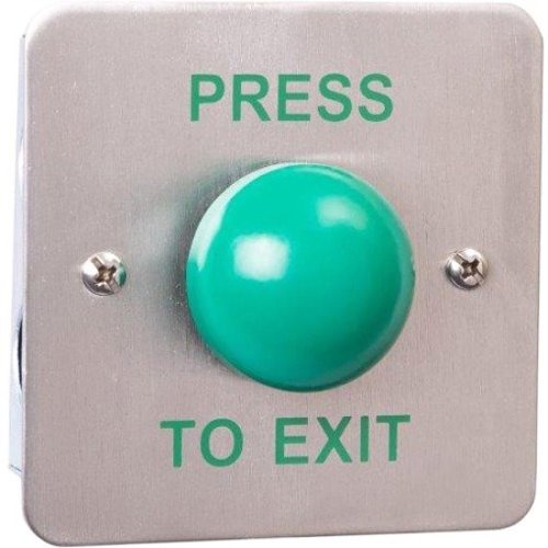 RGL MKOBO-EBGB-PTE Request to Exit Button Metal Green Dome Flush