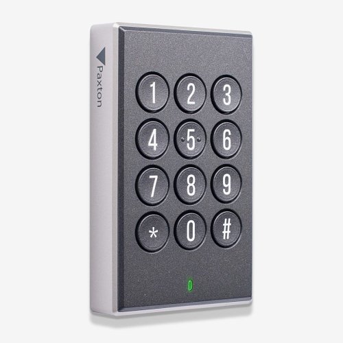 Paxton 010-824 Proximity Reader with Keypad, IP67 Surface Mount, Supports RS485 and MIFARE, Black