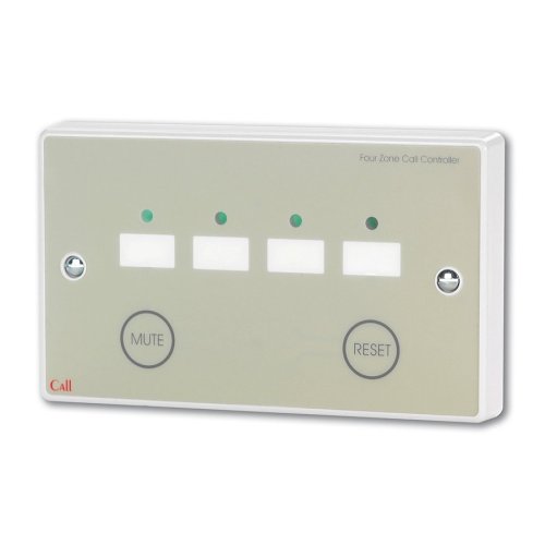 C-TEC NC944-SS Four-Zone Nurse Call Controller with Mute-Reset Button, Stainless Steel