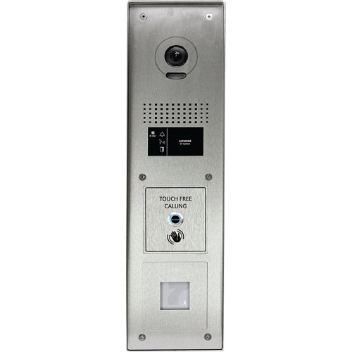 Aiphone GTN-1V/S/SS+CPM/WAVE Touch Free 1-Way Video Entrance Station, Surface Mount, Stainless Steel