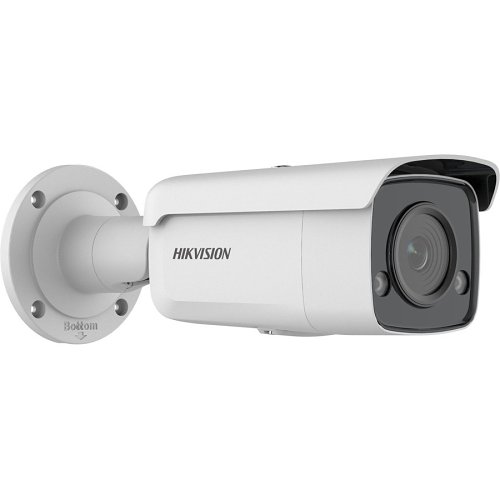 Hikvision DS-2CD2T47G2-L Pro Series ColorVu 4MP IP67 Fixed Bullet IP Camera, 4mm Fixed Focal Lens, White