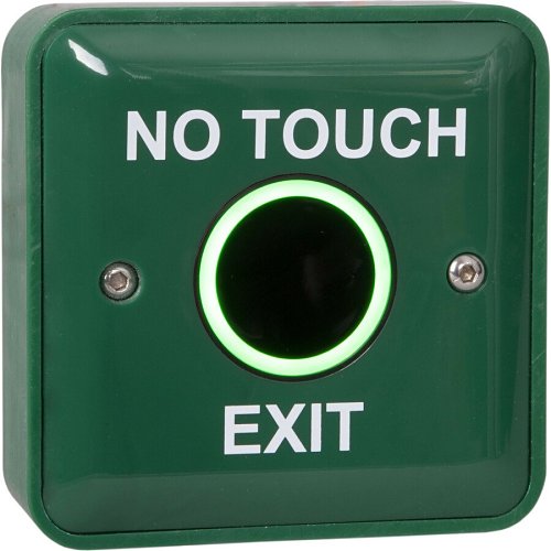 RGL EBNT-TF-4 Antibacterial Touch-Free Request to Exit Sensor Device, Illumination Red to Green, Surface and Flush Mount, Green Body