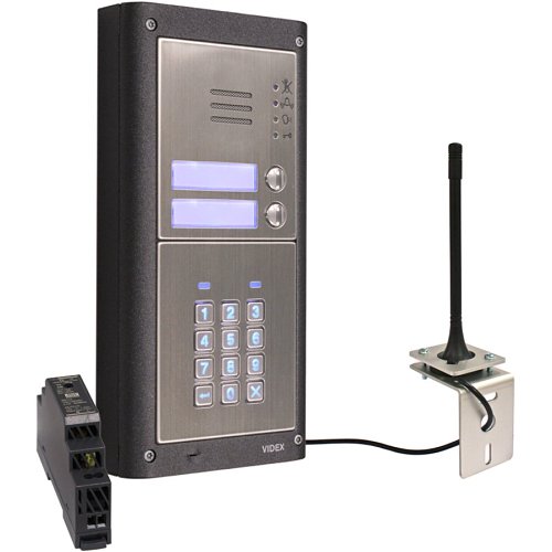 Videx GSM4KCR-2S-4G 4000 Series, 2-Button 4G GSM Audio Kit and Keypad, Surface Mount