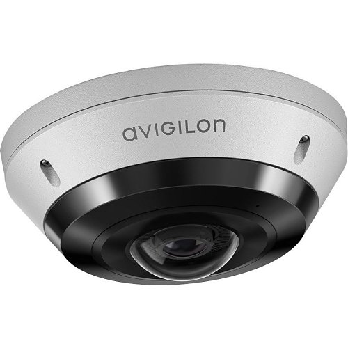 Avigilon 8.0C-H5A-FE-DO1 H5A-Series 8MP Fisheye Camera, 1.4mm Fixed Lens, WDR,  Surface Mount, White