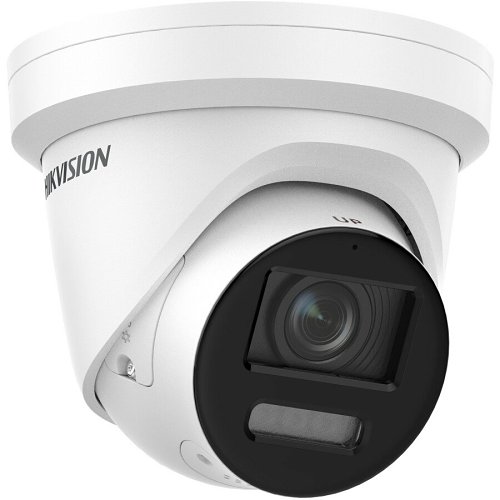 Hikvision DS-2CD2387G2-LSU-SL Pro Series ColorVu IP67 4K  IP Turret Camera, 2.8mm Fixed Lens, White