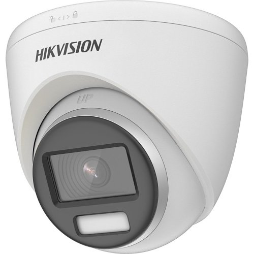 Hikvision DS-2CE72KF3T-E TurboHD ColorVu IP67 3K HDoC Turret Camera, 2.8mm Fixed Lens, White
