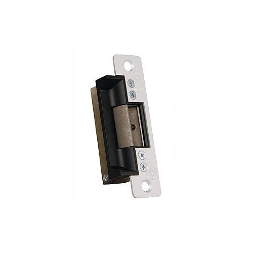 Adams Rite 7100-319-628-1 7100-Series Electric Strike for Single-Leaf Aluminium Doors, 12VDC, Fail Secure, Single Monitored Latch Only, 907kg Holding Force, Satin Anodised Aluminium