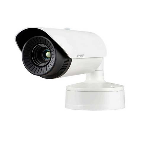 Hanwha TNO-4030TR Wisenet T Series, IP66 640 x 480 13mm Fixed Lens, Thermal RadiometricIP Bullet Camera, White