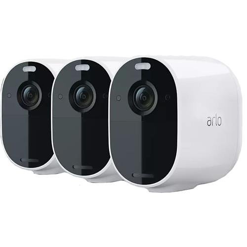 Arlo VMC2330-100EUS Essential Full HD Wi-Fi Spotlight IP Camera, White, 3-Pack