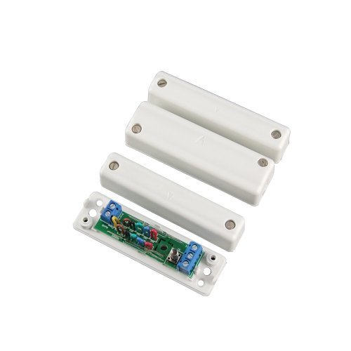 CQR SC570 Large Magnetic Surface Double Door Contact with Microswitch Tamper, 5 Terminals, Operating Gap 10mm, Grade 3, White