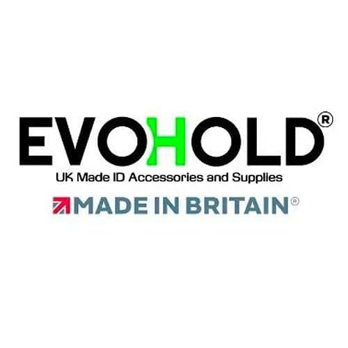Evohold LY-RB-M Badging Lanyard with Metal J-Clip, 100-Pack, Royal Blue