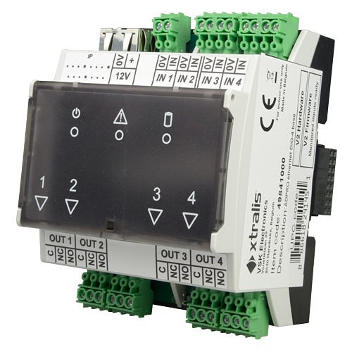 Xtralis 49841010 External Ethernet PoE module, 4 Inputs, 4 Relay Outputs, Slave, Compatible with FastTrace and iFT Series