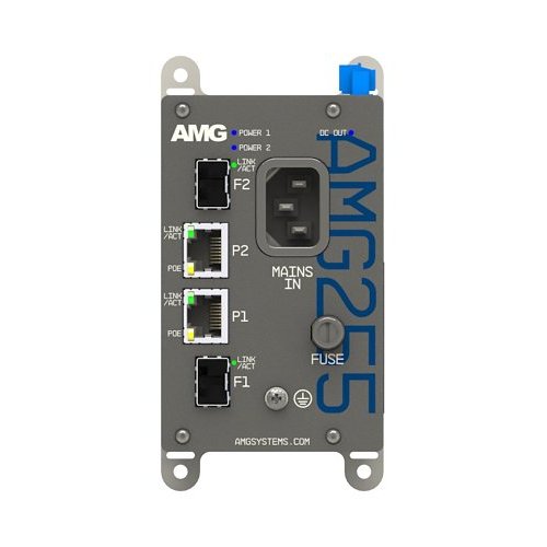 AXIS T8607 Media Converter Switch, 24VDC, Shelf or DIN-Rail Mount