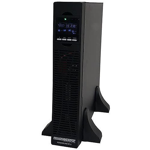 Power Sonic UKPP2991 Powerpure RT Series, 16A, UPS with Battery Charger, 2kVA, Tower, LCD display