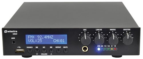 Adastra UM30 Mixer Amp 30w, 100v, USB, FM Tuner, Bt