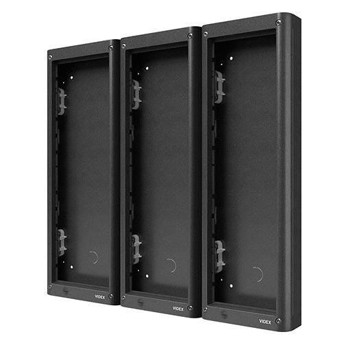 Videx 4889 4000 Series, 9 Module Surface Backbox, Grey Surround