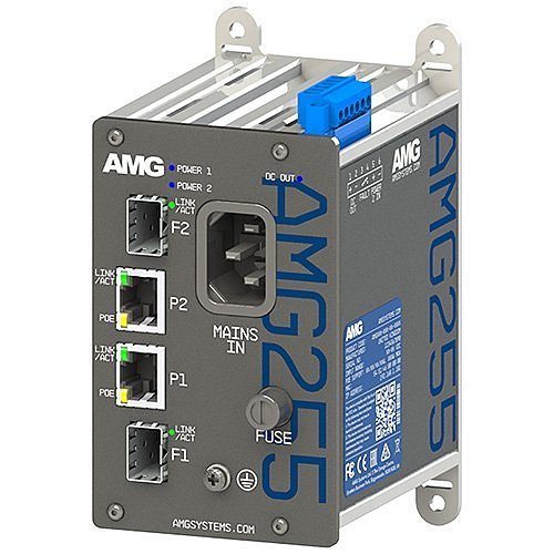 AXIS T8607 Media Converter Switch, 24VDC, Shelf or DIN-Rail Mount