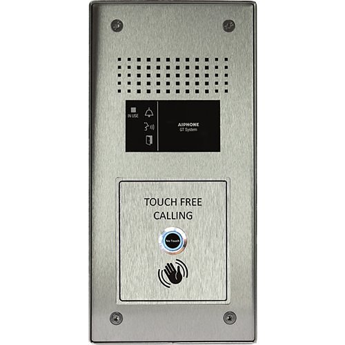 Aiphone GTN-1A/F/SS 1-Way Flush Mount Audio Door Station, Stainless Steel