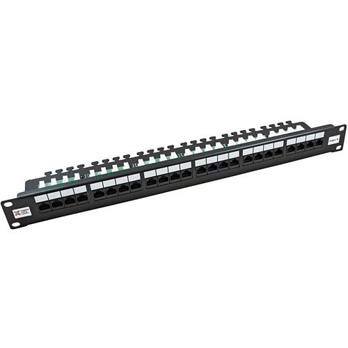 Connectix 009-001-001-01 CAT5e Patch Panel, 24-Port, UTP 20-20, Right Angled