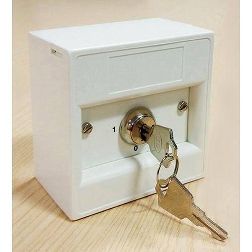 KAC K20SWS-11 White 2 Position Keyswitch with Removeable key