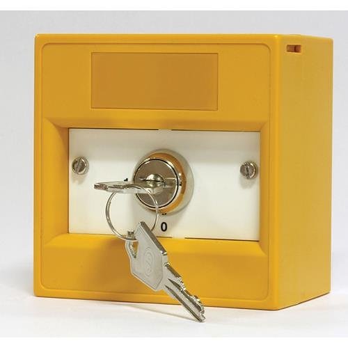 KAC K20SYS-11 Yellow 2 Position Keyswitch with Removeable key