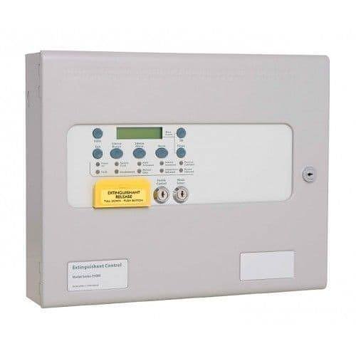 Kentec K21001M2 Sigma XT Multi Area Extinguishant Control Panel with Power Supply Unit 5A 230V AC