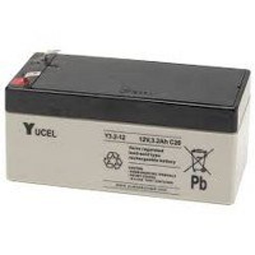 Yuasa Y3.2-12 Yucel Y Series, 12V 3.2Ah Valve Regulated Lead Acid Battery, 20-Hr Rate Capacity, General Purpose