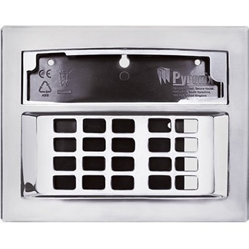 Pyronix LCD-CASING-CHROME Surface Mount Keypad Case, Chrome Finish