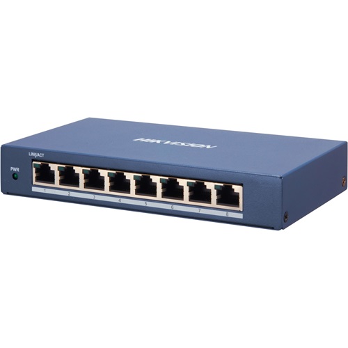 Hikvision Pro DS-3E1508-EI 8 Ports Ethernet Switch - 2 Layer Supported - 5 W Power Consumption - Twisted Pair - 3 Year Limited Warranty
