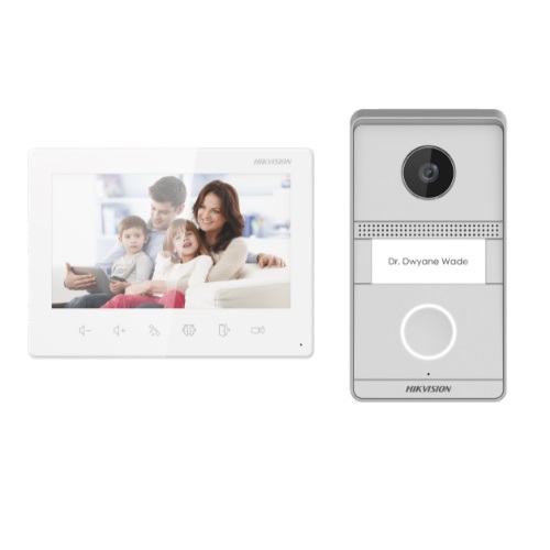 Hikvision DS-KIS101-P/Surface 17.8 cm (7") Video Door Phone - TFT LCD - 2 Megapixel100&deg; Horizontal - 69&deg; Vertical - 2-wire - Door Entry, Outdoor