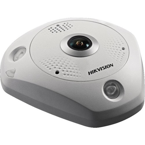 Hikvision DeepinView DS-2CD6365G0-IS(B) 6 Megapixel Outdoor Network Camera - Colour - Fisheye - 15 m Infrared Night Vision - H.265+, H.264 BP, H.264 (MP), H.264 HP, H.265 (MP), H.264, H.265, H.264+, Motion JPEG - 3072 x 2048 - 1.27 mm Fixed Lens - CMOS - Vertical Mount, Pendant Mount, Pole Mount, Wall Mount, Corner Mount, Junction Box Mount, Ceiling Mount, Table Mount - IK10 - IP66 - Water Resistant, Vandal Proof