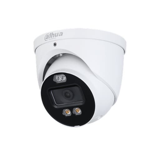 Dahua HAC-ME1809H-A-PV Active Deterrence, HDCVI IP67 4K 2.8mm Fixed Lens, IR 40M HDoC Turret Camera, White